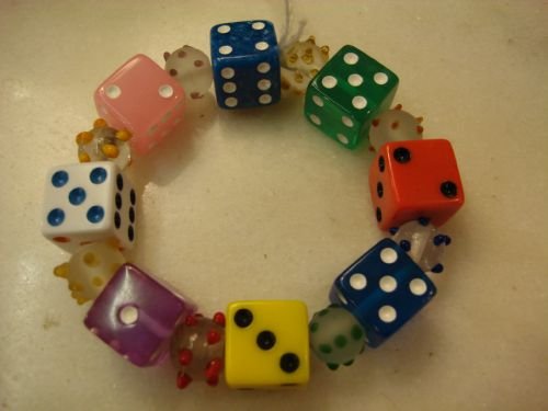 1940's french bakelite dice bracelet