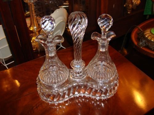 19thc baccarat cruet set